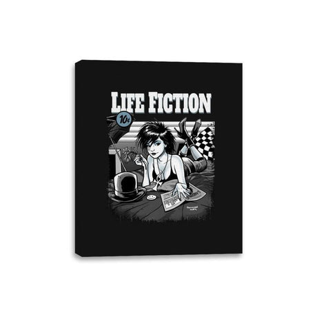 Life Fiction - Canvas Wraps Canvas Wraps RIPT Apparel 8x10 / Black