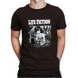 Life Fiction - Mens Premium T-Shirts RIPT Apparel Large / Dark Chocolate
