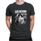 Life Fiction - Mens Premium T-Shirts RIPT Apparel Small / Heavy Metal