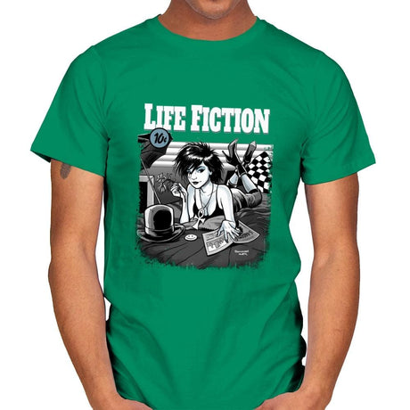 Life Fiction - Mens T-Shirts RIPT Apparel Small / Kelly Green