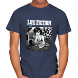 Life Fiction - Mens T-Shirts RIPT Apparel Small / Navy