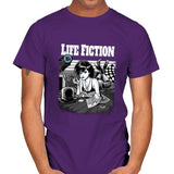 Life Fiction - Mens T-Shirts RIPT Apparel Small / Purple