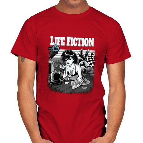 Life Fiction - Mens T-Shirts RIPT Apparel Small / Red