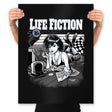 Life Fiction - Prints Posters RIPT Apparel 18x24 / Black