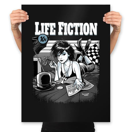 Life Fiction - Prints Posters RIPT Apparel 18x24 / Black