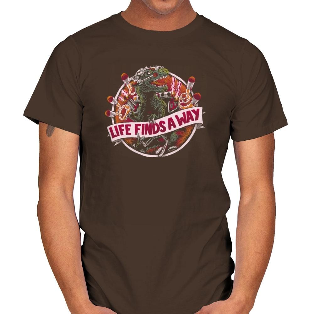 Life Finds A Way Exclusive - Mens T-Shirts RIPT Apparel Small / Dark Chocolate
