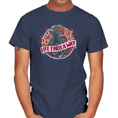 Life Finds A Way Exclusive - Mens T-Shirts RIPT Apparel Small / Navy
