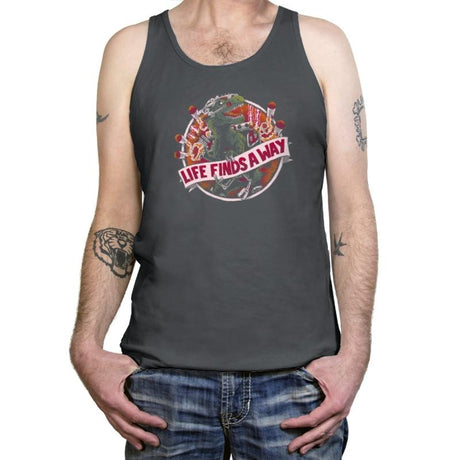 Life Finds A Way Exclusive - Tanktop Tanktop RIPT Apparel X-Small / Asphalt