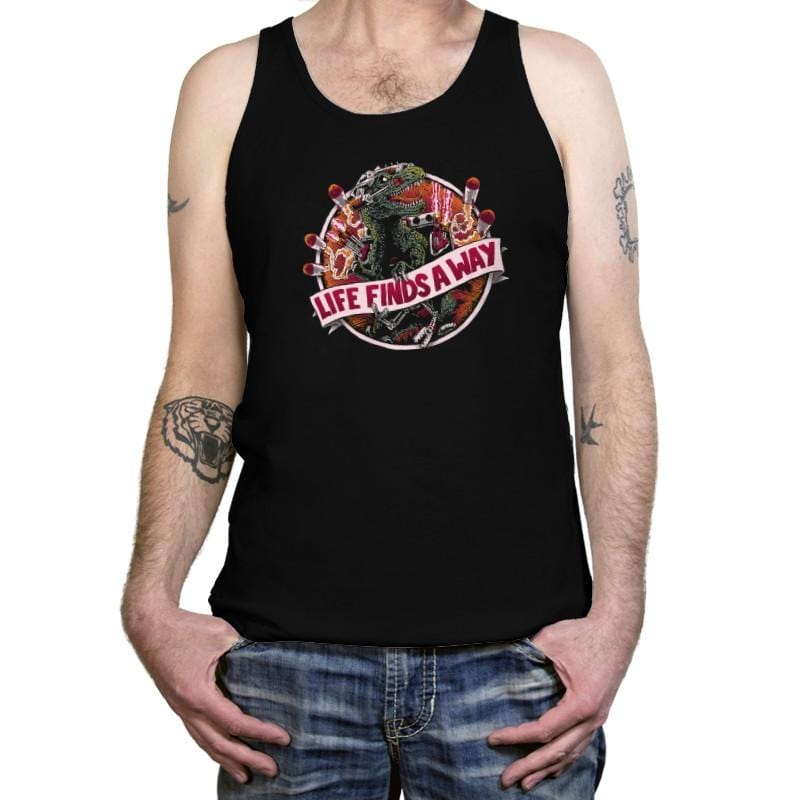 Life Finds A Way Exclusive - Tanktop Tanktop RIPT Apparel X-Small / Black