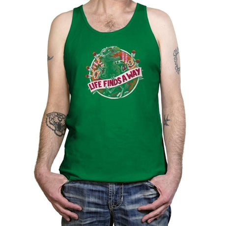 Life Finds A Way Exclusive - Tanktop Tanktop RIPT Apparel X-Small / Kelly