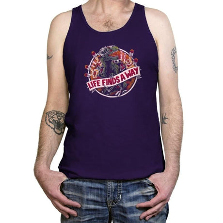 Life Finds A Way Exclusive - Tanktop Tanktop RIPT Apparel X-Small / Team Purple