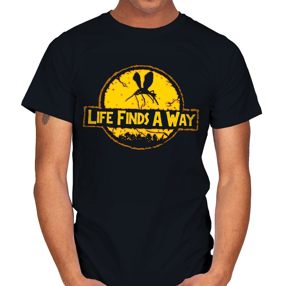 Life Finds A Way - Mens T-Shirts RIPT Apparel Small / Black