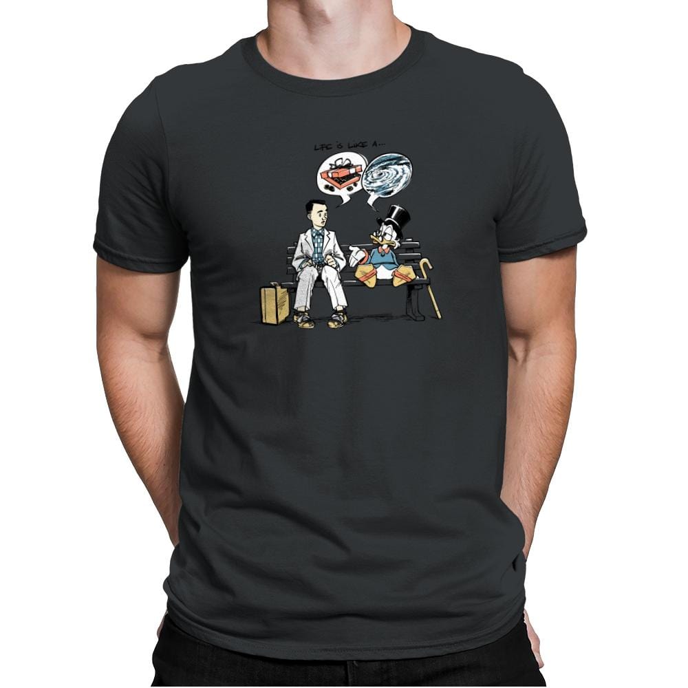 Life is Like... Exclusive - Mens Premium T-Shirts RIPT Apparel Small / Heavy Metal