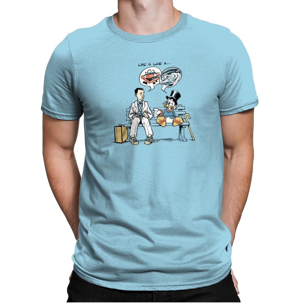 Life is Like... Exclusive - Mens Premium T-Shirts RIPT Apparel Small / Light Blue