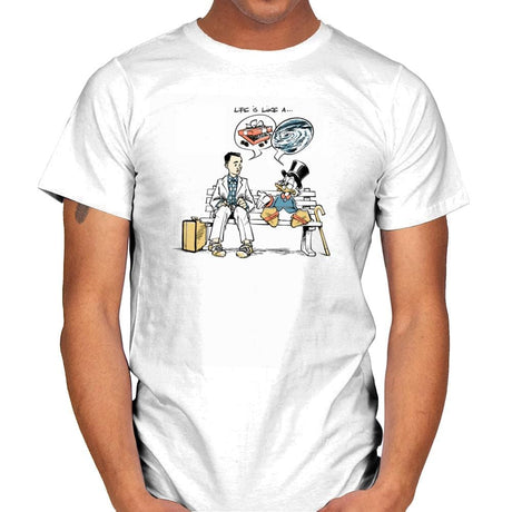 Life is Like... Exclusive - Mens T-Shirts RIPT Apparel Small / White
