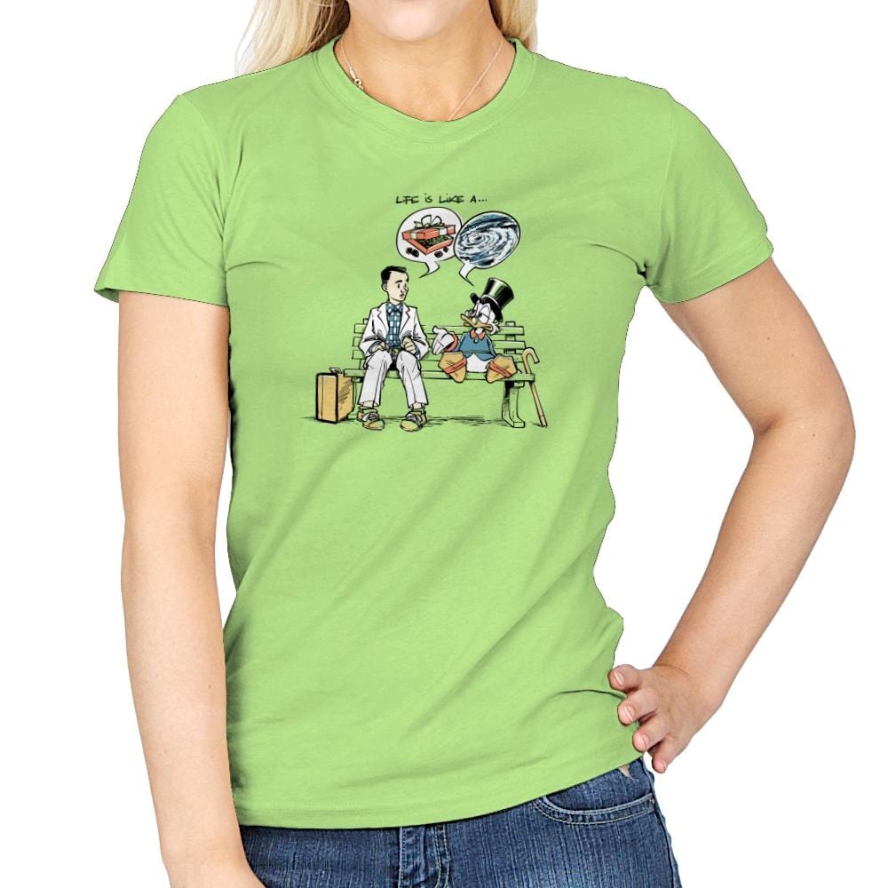 Life is Like... Exclusive - Womens T-Shirts RIPT Apparel Small / Mint Green