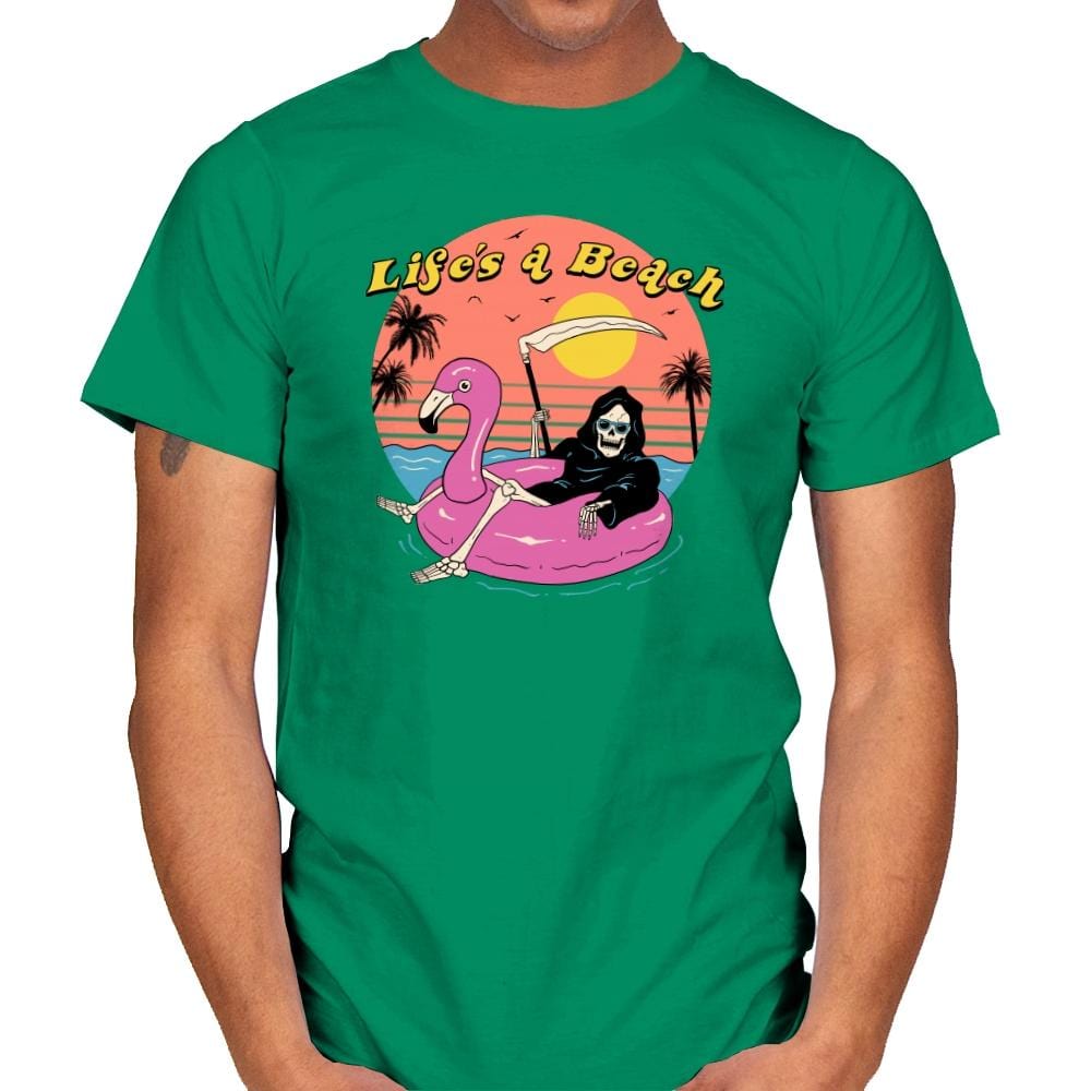 Life's A Beach - Mens T-Shirts RIPT Apparel Small / Kelly