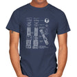 Light Side Schematics - Mens T-Shirts RIPT Apparel Small / Navy