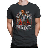 Light the Lamp not the Rat - Best Seller - Mens Premium T-Shirts RIPT Apparel Small / Heavy Metal