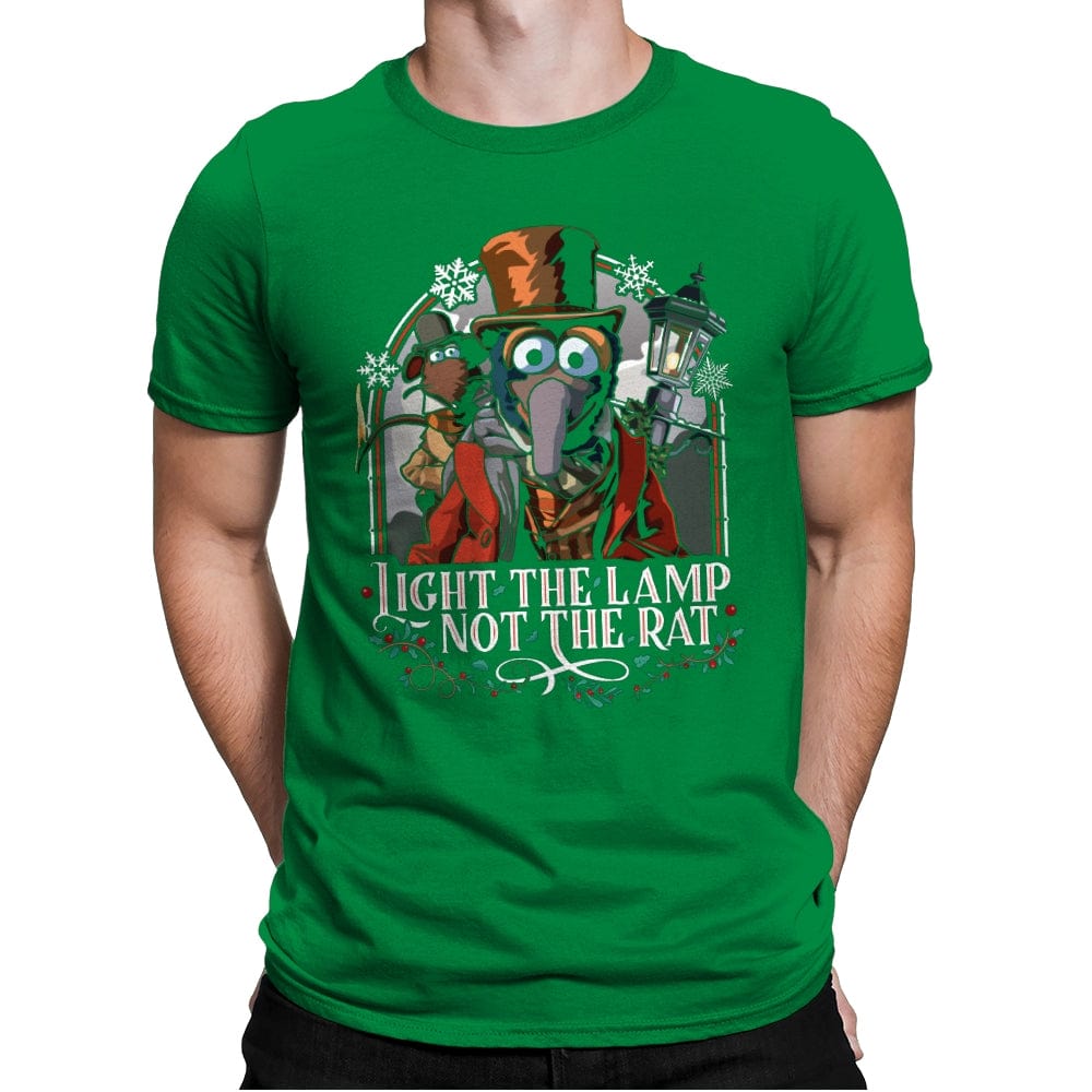 Light the Lamp not the Rat - Best Seller - Mens Premium T-Shirts RIPT Apparel Small / Kelly