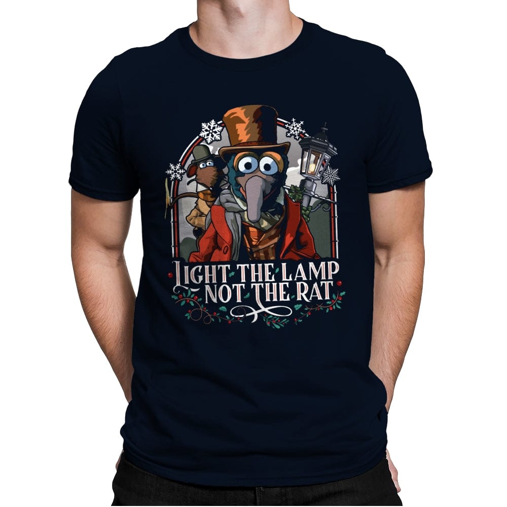 Light the Lamp not the Rat - Best Seller - Mens Premium T-Shirts RIPT Apparel Small / Midnight Navy