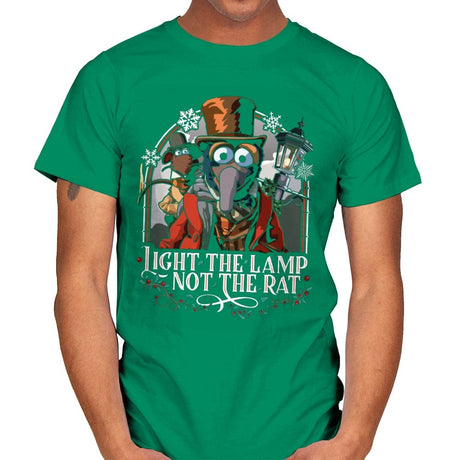 Light the Lamp not the Rat - Best Seller - Mens T-Shirts RIPT Apparel Small / Kelly