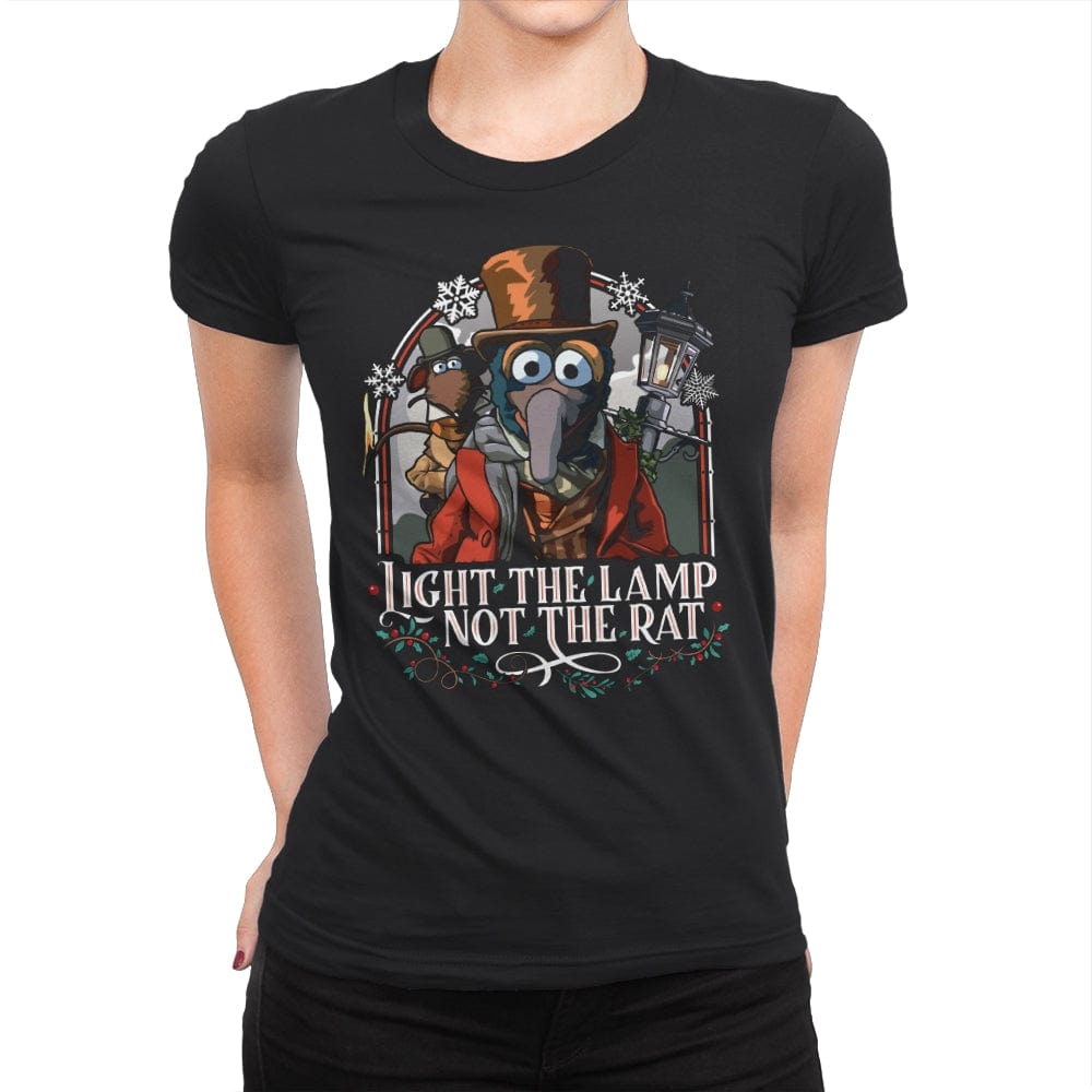 Light the Lamp not the Rat - Best Seller - Womens Premium T-Shirts RIPT Apparel Small / Black
