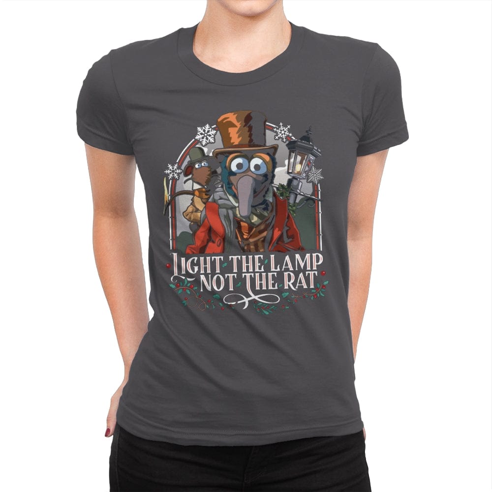 Light the Lamp not the Rat - Best Seller - Womens Premium T-Shirts RIPT Apparel Small / Heavy Metal
