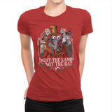 Light the Lamp not the Rat - Best Seller - Womens Premium T-Shirts RIPT Apparel Small / Red