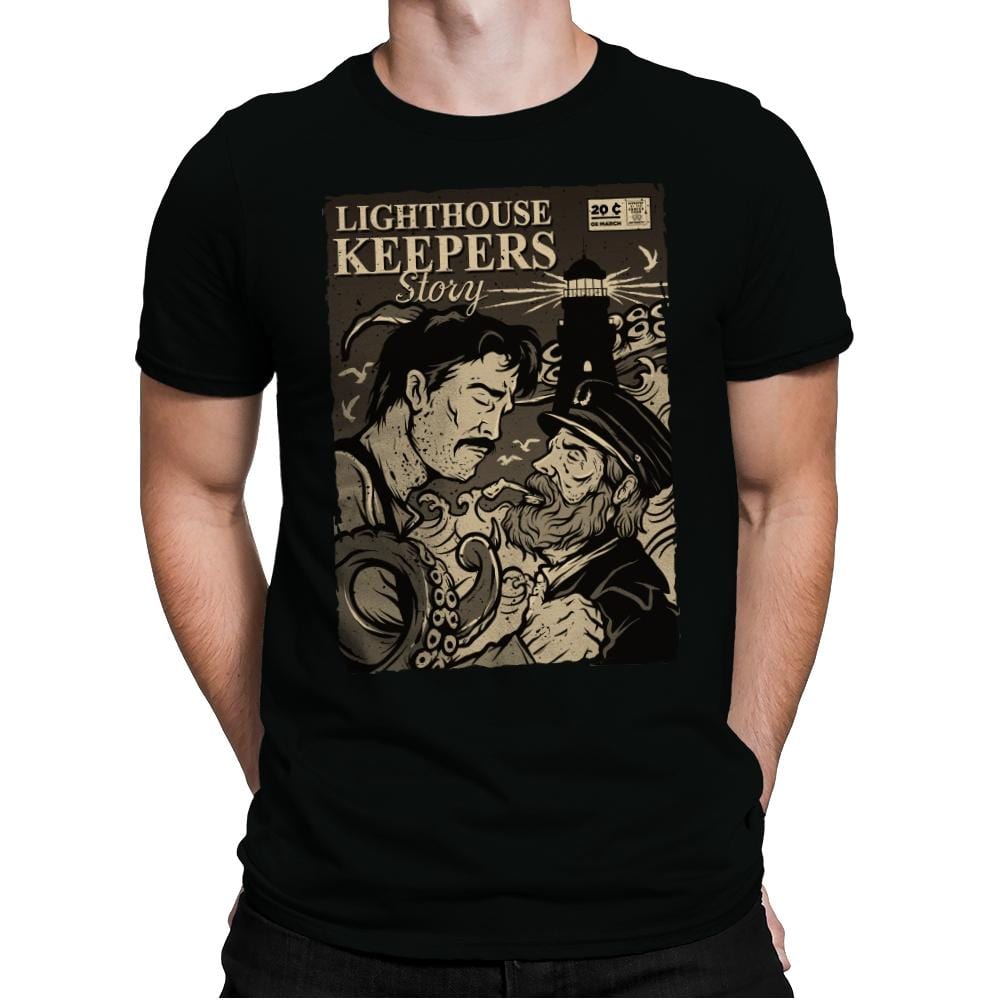 Lighthouse Keepers Story - Mens Premium T-Shirts RIPT Apparel Small / Black