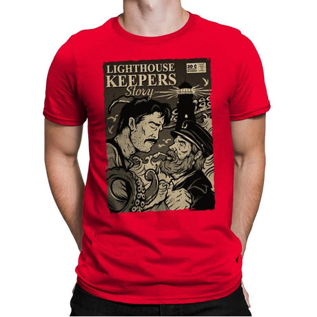 Lighthouse Keepers Story - Mens Premium T-Shirts RIPT Apparel Small / Red