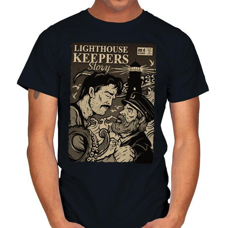 Lighthouse Keepers Story - Mens T-Shirts RIPT Apparel Small / Black