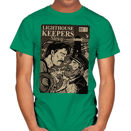 Lighthouse Keepers Story - Mens T-Shirts RIPT Apparel Small / Kelly