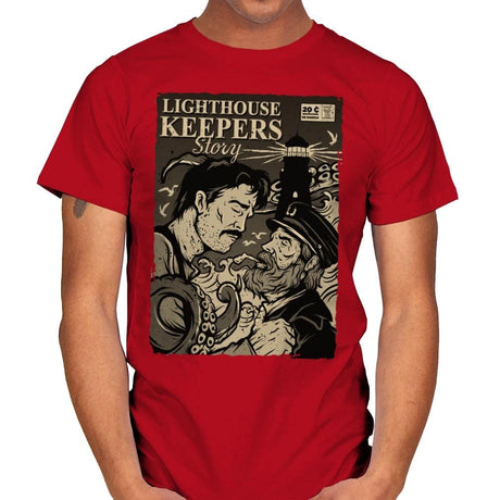Lighthouse Keepers Story - Mens T-Shirts RIPT Apparel Small / Red