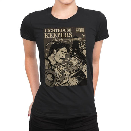 Lighthouse Keepers Story - Womens Premium T-Shirts RIPT Apparel Small / Black