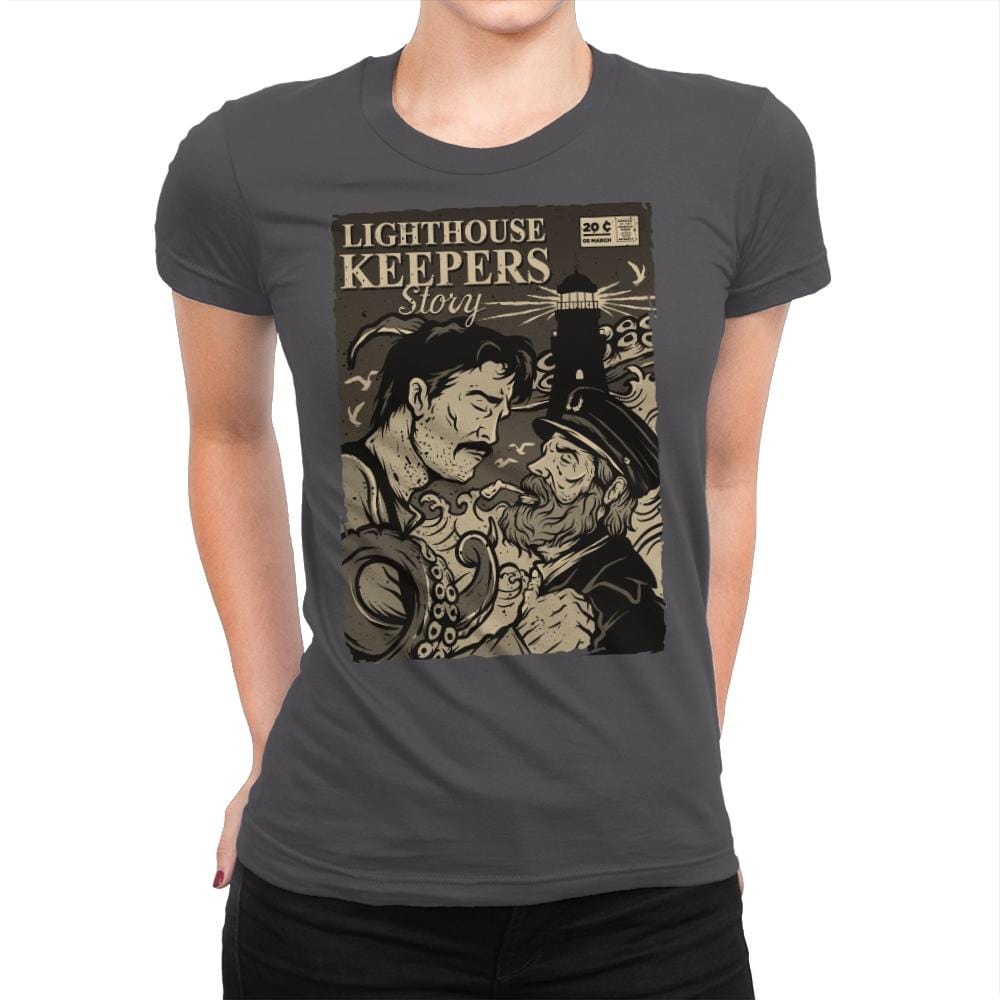 Lighthouse Keepers Story - Womens Premium T-Shirts RIPT Apparel Small / Heavy Metal