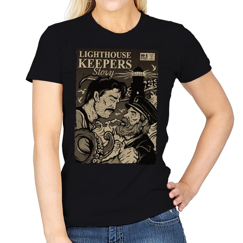 Lighthouse Keepers Story - Womens T-Shirts RIPT Apparel Small / Black