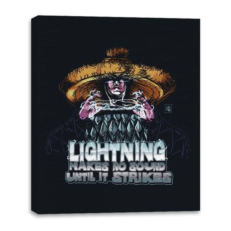 Lightning - Canvas Wraps Canvas Wraps RIPT Apparel 16x20 / Black
