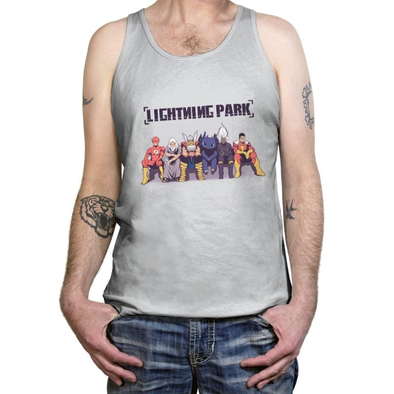 LIGHTNING PARK - Tanktop Tanktop RIPT Apparel X-Small / Silver