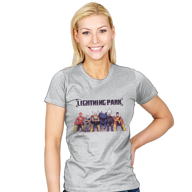 LIGHTNING PARK - Womens T-Shirts RIPT Apparel Small / Silver