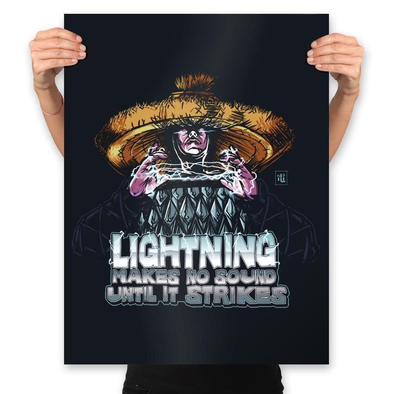 Lightning - Prints Posters RIPT Apparel 18x24 / Black