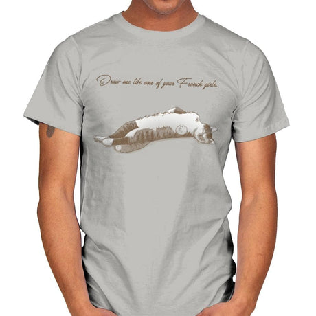 Like One of Your French Girls Exclusive - Mens T-Shirts RIPT Apparel Small / Ice Grey