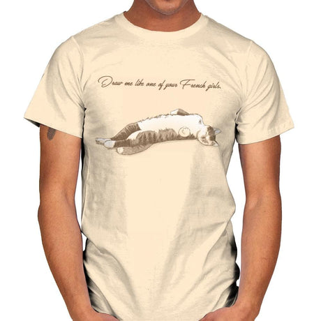 Like One of Your French Girls Exclusive - Mens T-Shirts RIPT Apparel Small / Natural