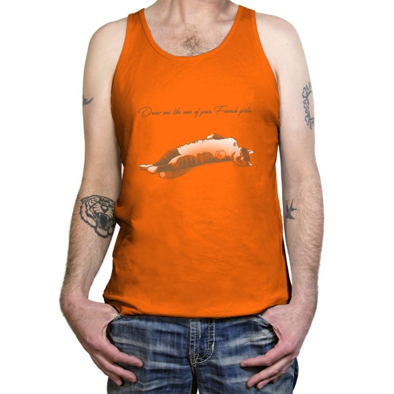 Like One of Your French Girls Exclusive - Tanktop Tanktop RIPT Apparel X-Small / Neon Orange