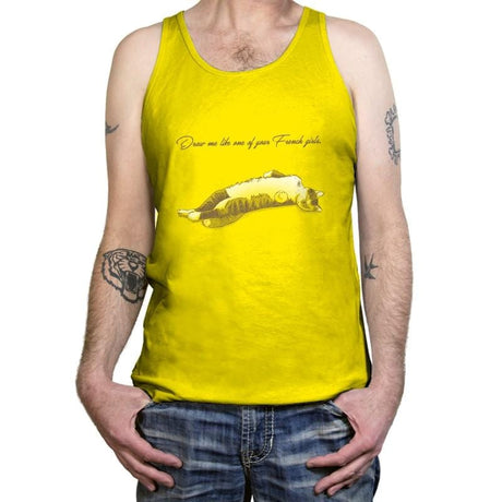 Like One of Your French Girls Exclusive - Tanktop Tanktop RIPT Apparel X-Small / Neon Yellow
