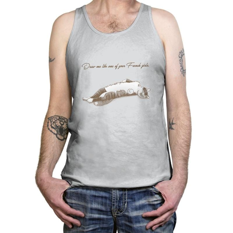 Like One of Your French Girls Exclusive - Tanktop Tanktop RIPT Apparel X-Small / Silver