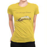 Like One of Your French Girls Exclusive - Womens Premium T-Shirts RIPT Apparel Small / Vibrant Yellow