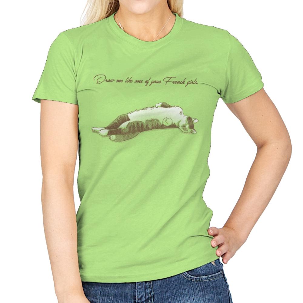 Like One of Your French Girls Exclusive - Womens T-Shirts RIPT Apparel Small / Mint Green