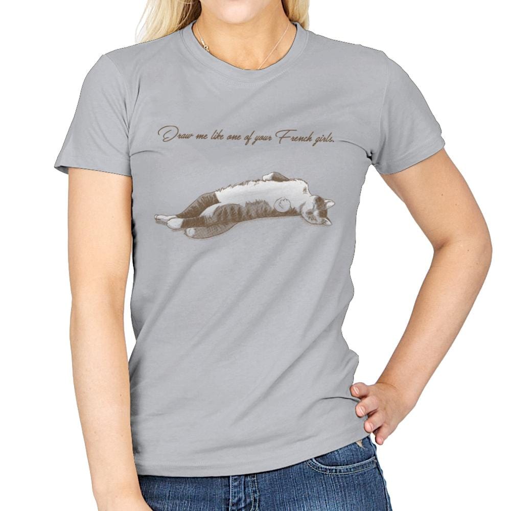 Like One of Your French Girls Exclusive - Womens T-Shirts RIPT Apparel Small / Sport Grey