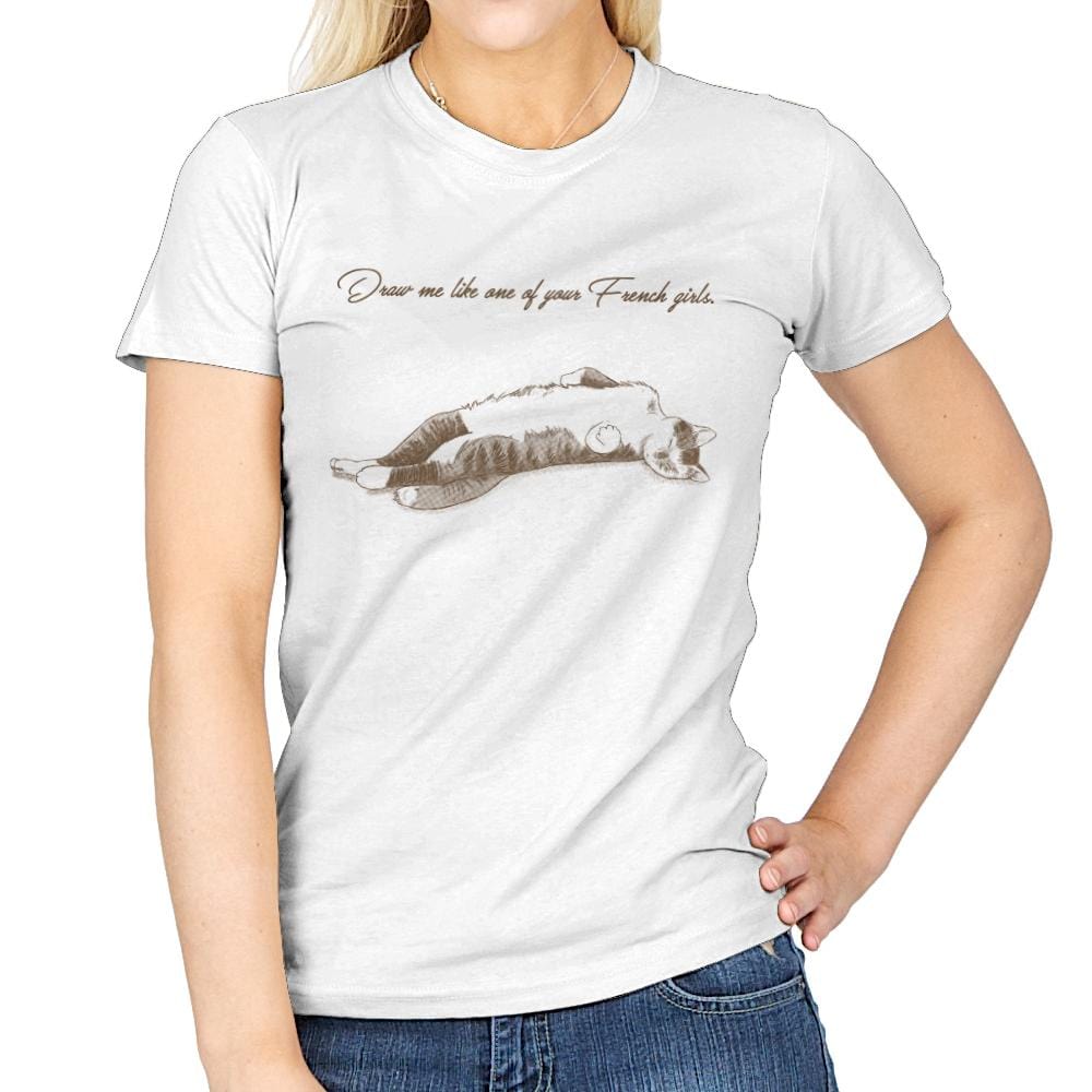 Like One of Your French Girls Exclusive - Womens T-Shirts RIPT Apparel Small / White